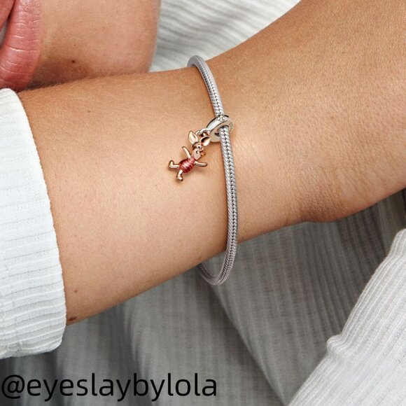 Pandora Disney Winnie the Pooh Piglet Dangle Charm - Picture 2 of 5